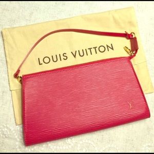 Red Epi leather Pochette